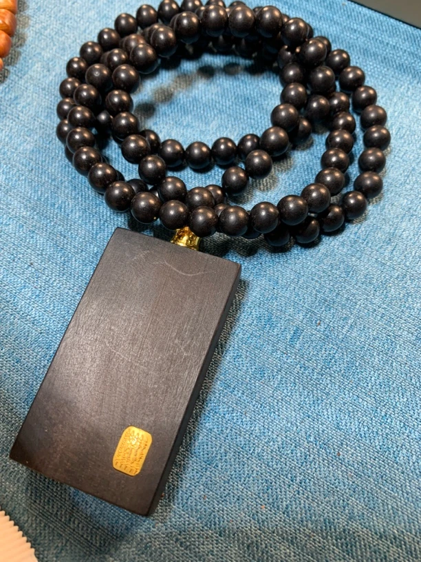 牌子➕珠子《五条经》一套脖挂件