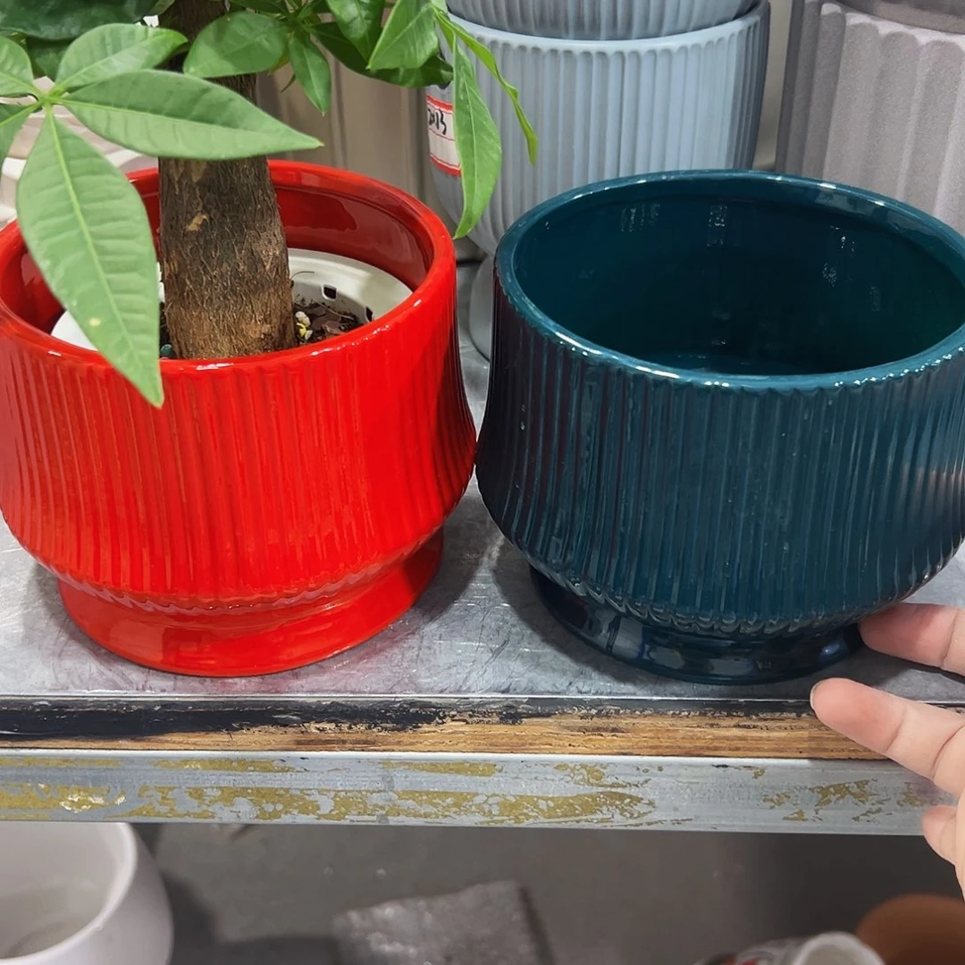 外贸尾单陶瓷花盆凑10米包邮