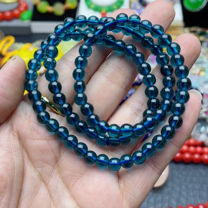 树脂制品115号蓝色项链