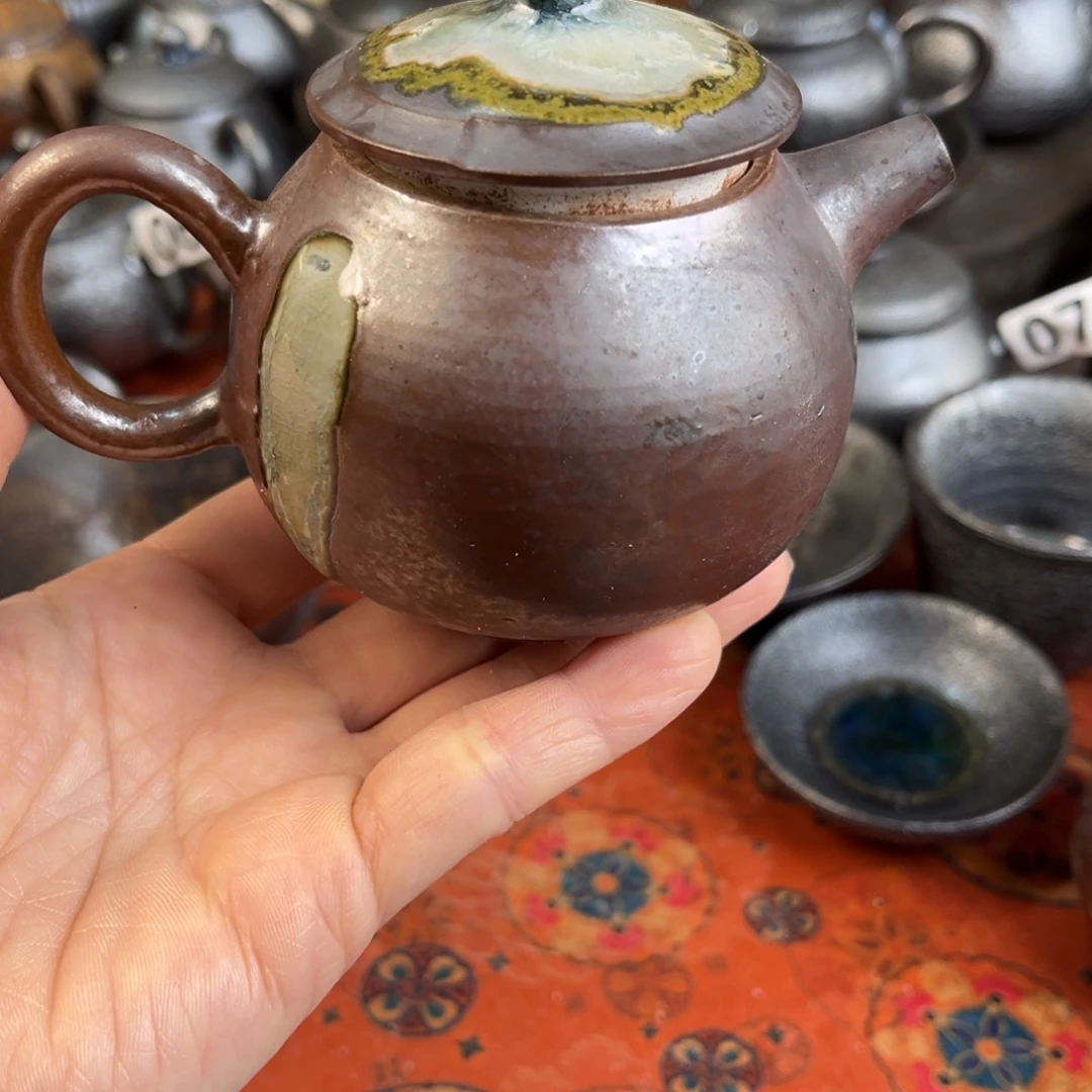 柴烧茶器主人杯杯柴烧