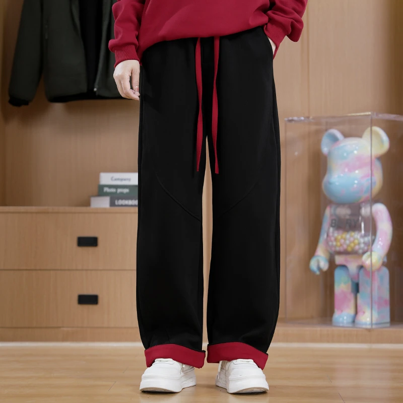 2025春季新款时尚休闲潮流男士长裤宽松休闲裤百搭直筒外穿