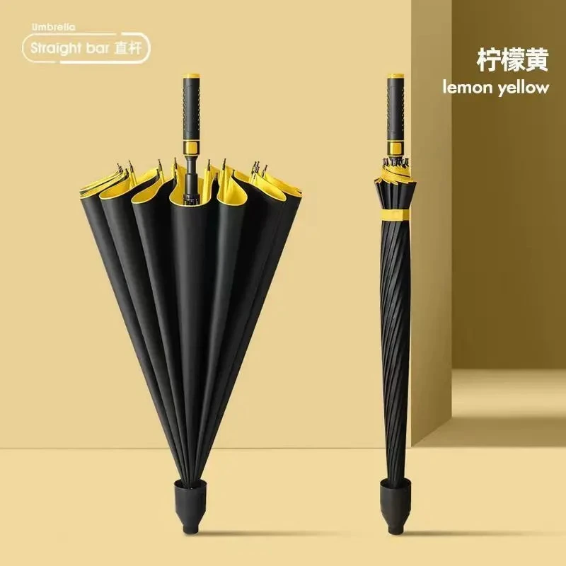 三人男士专用女士防晒黑胶晴雨半自动高尔夫伞雨伞加固款外出用品