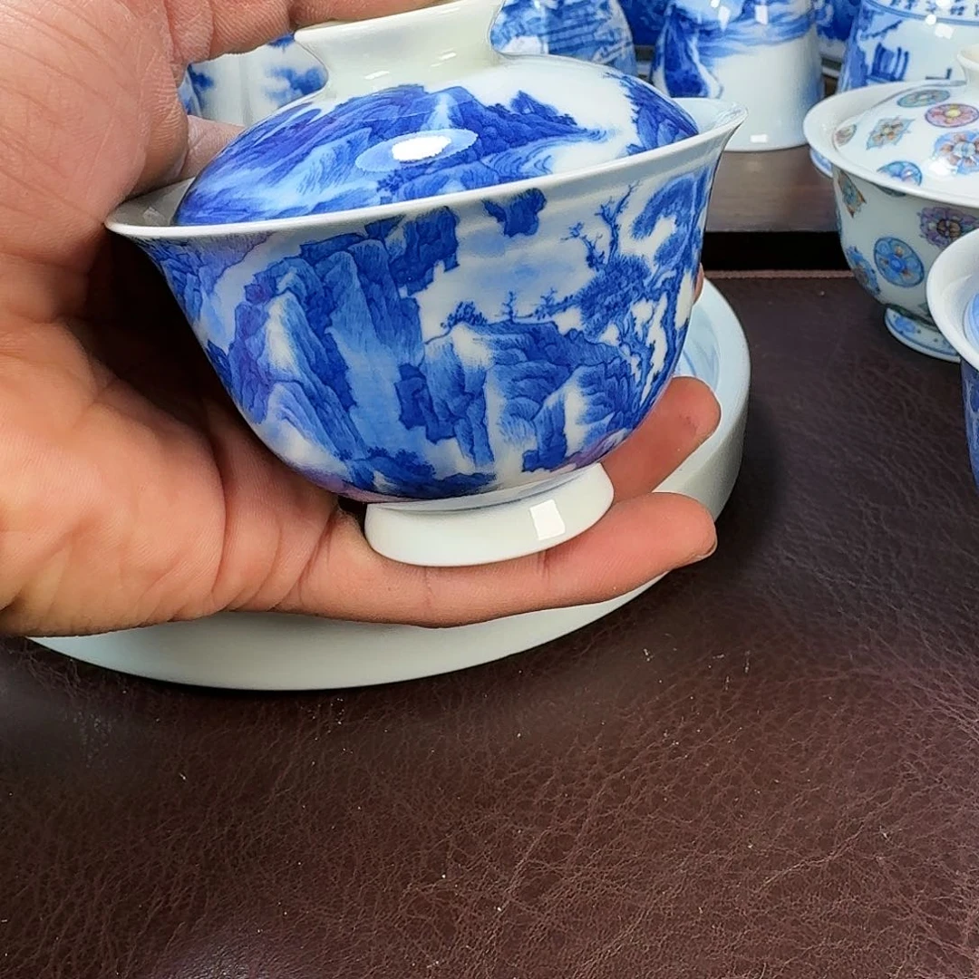 瓷片现代景德镇陶瓷手绘茶具