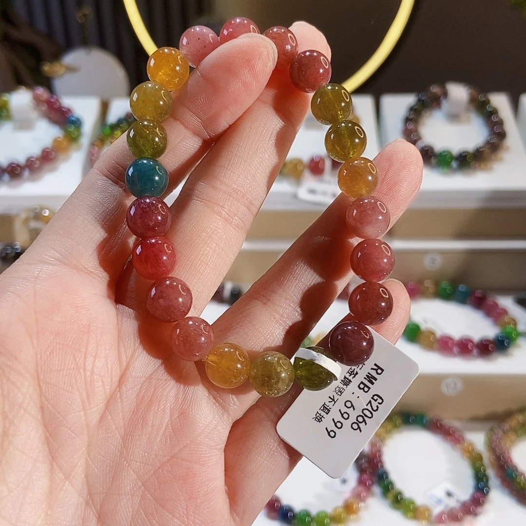 手串未镶嵌碧玺G2066素圈颜色微差