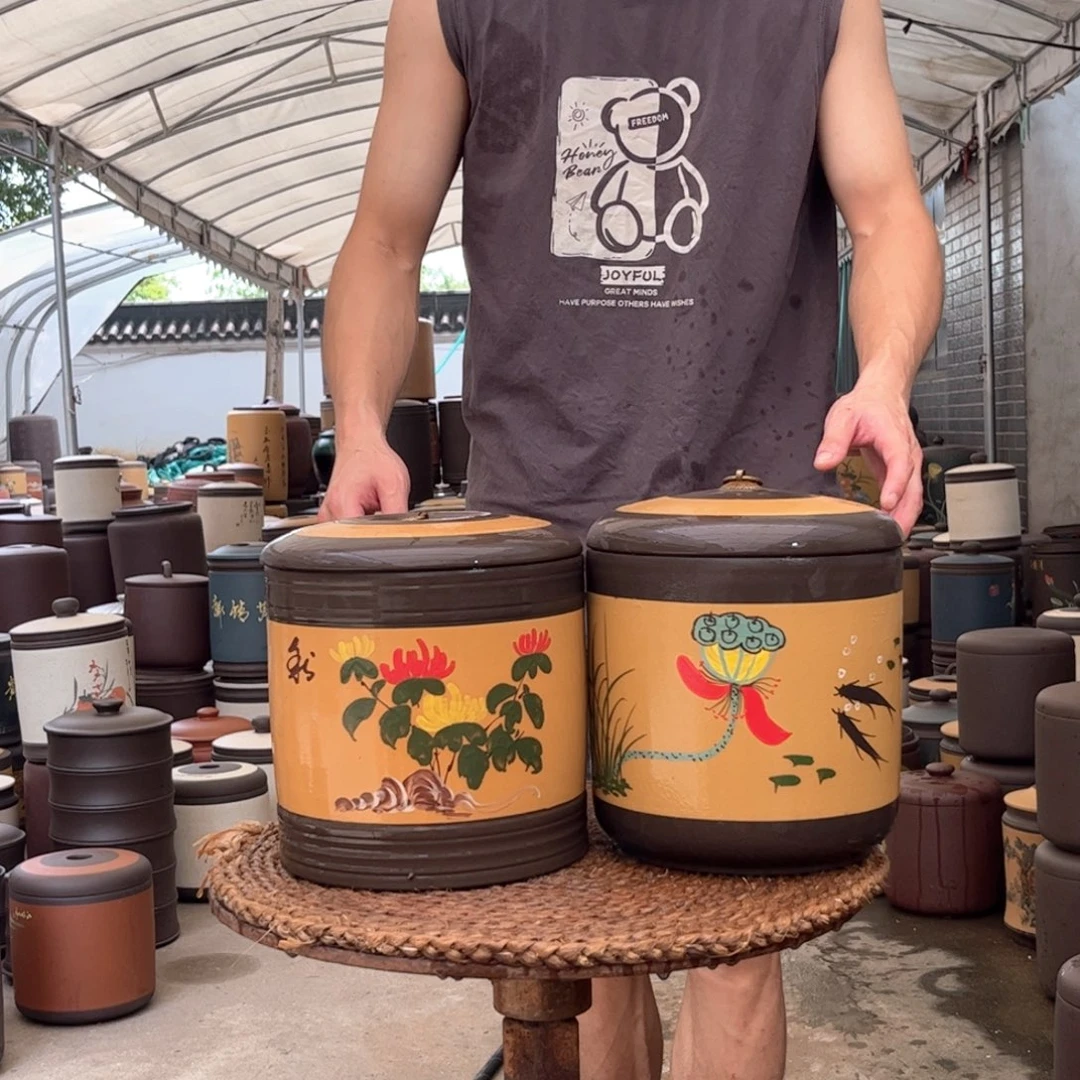 紫砂茶叶罐7 饼茶叶罐