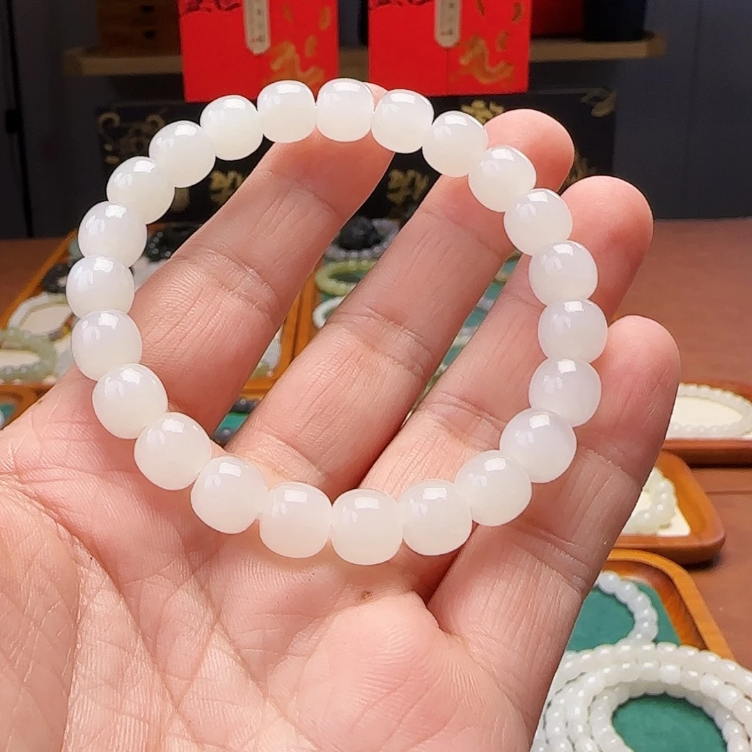 和田玉未镶嵌手链