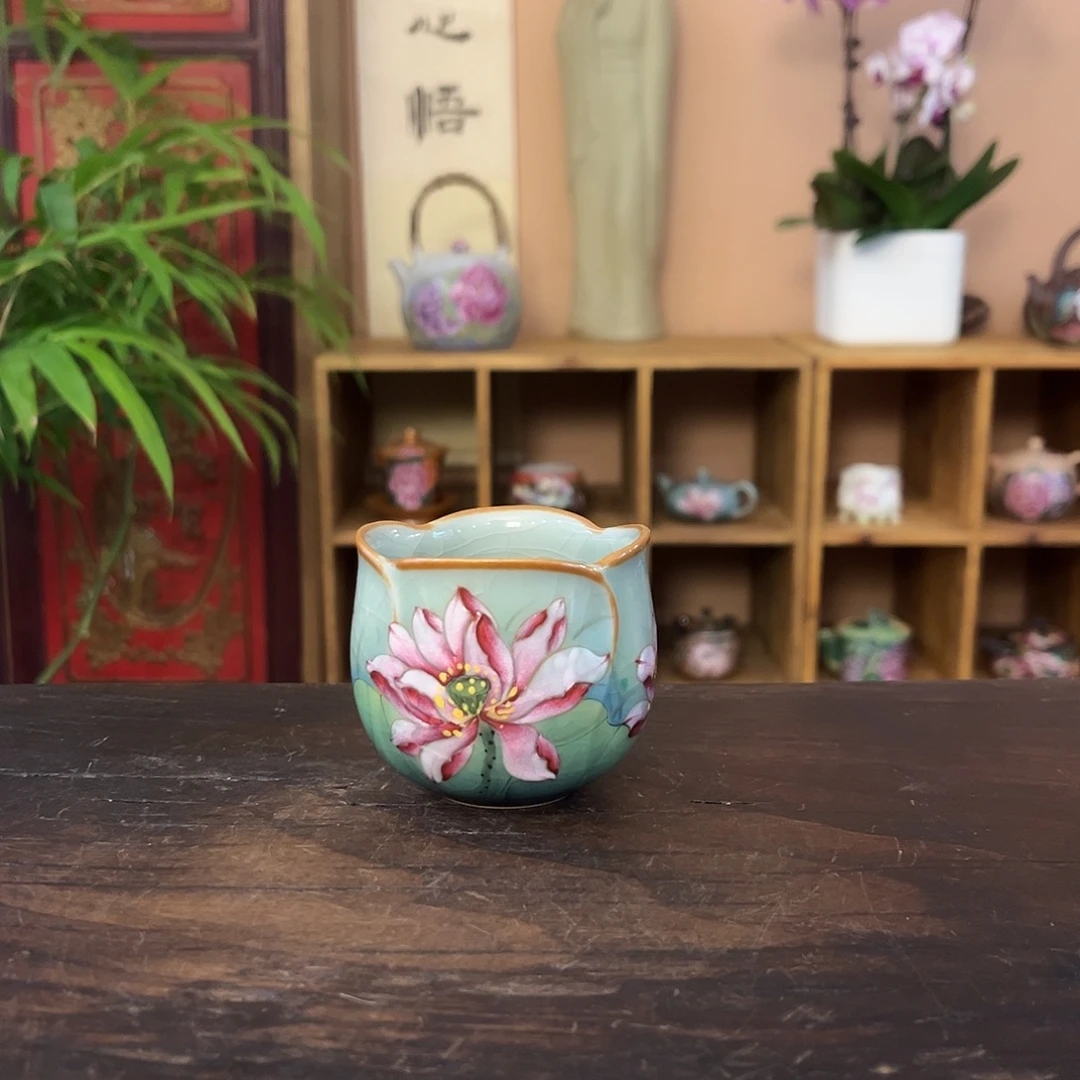 景德镇纯手工手绘柴烧