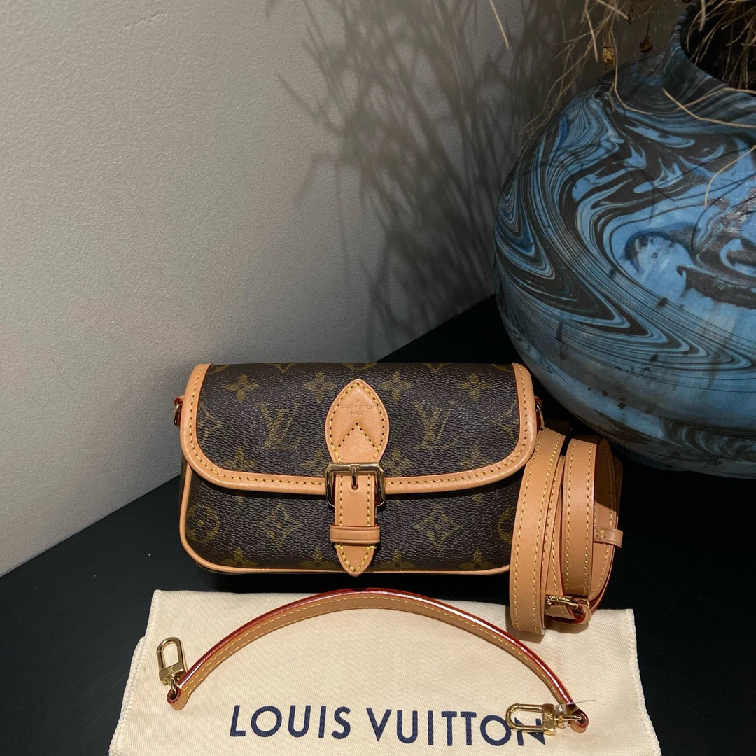 95新 LouisVuitton/路易威登 法棍nano斜挎手提包16669695