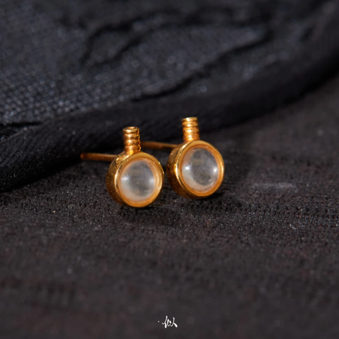 【光晖】·似梓珠宝· 18k白冰小耳钉 SZCC440577