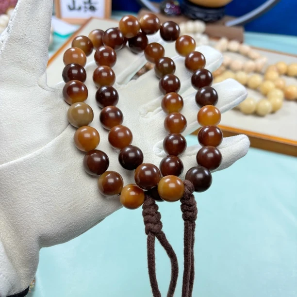 六六纯木菩提根干磨卡1415苦咖啡手持单圈福利文玩绕指柔男女可戴