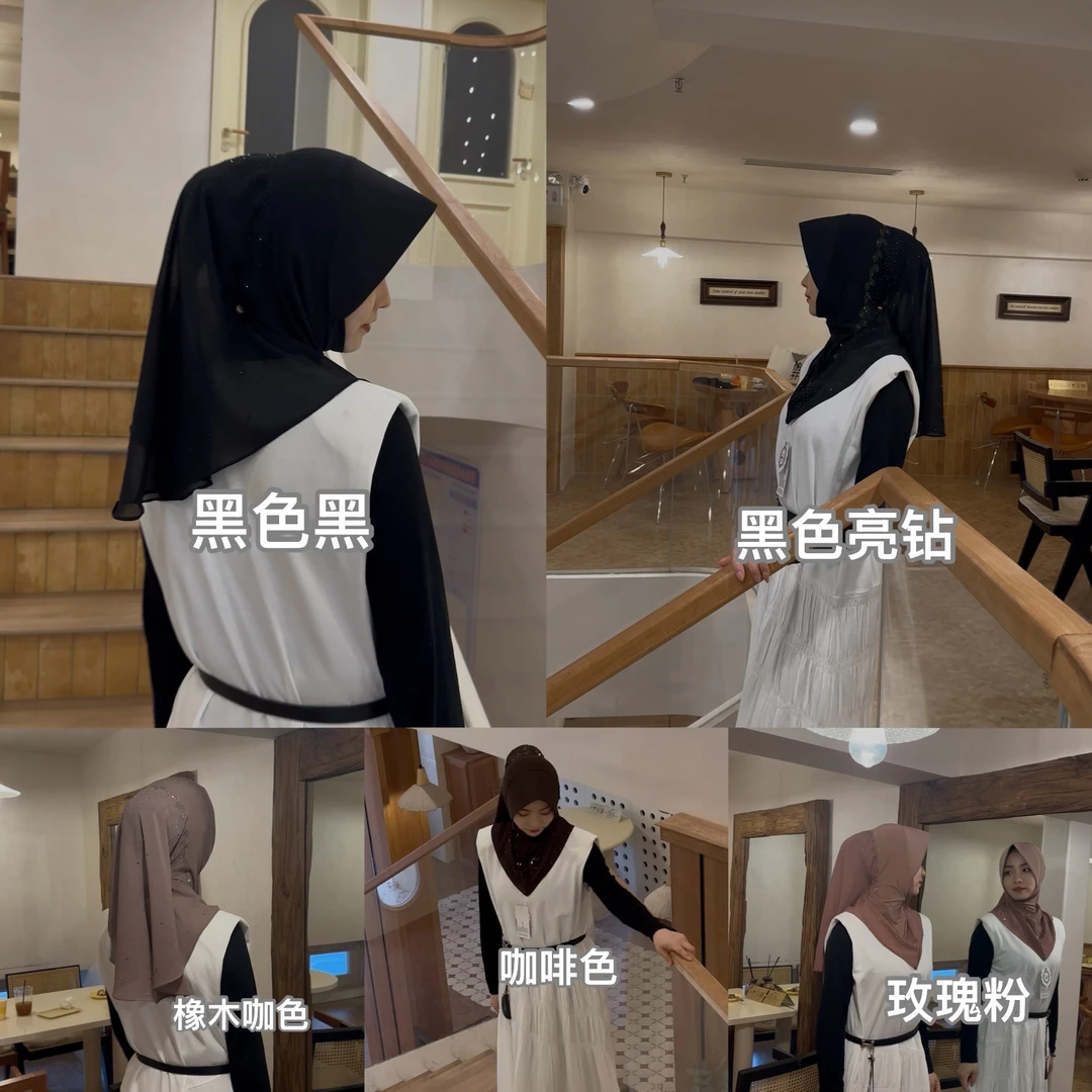 娜•立体压线拼接雪纺高端套头