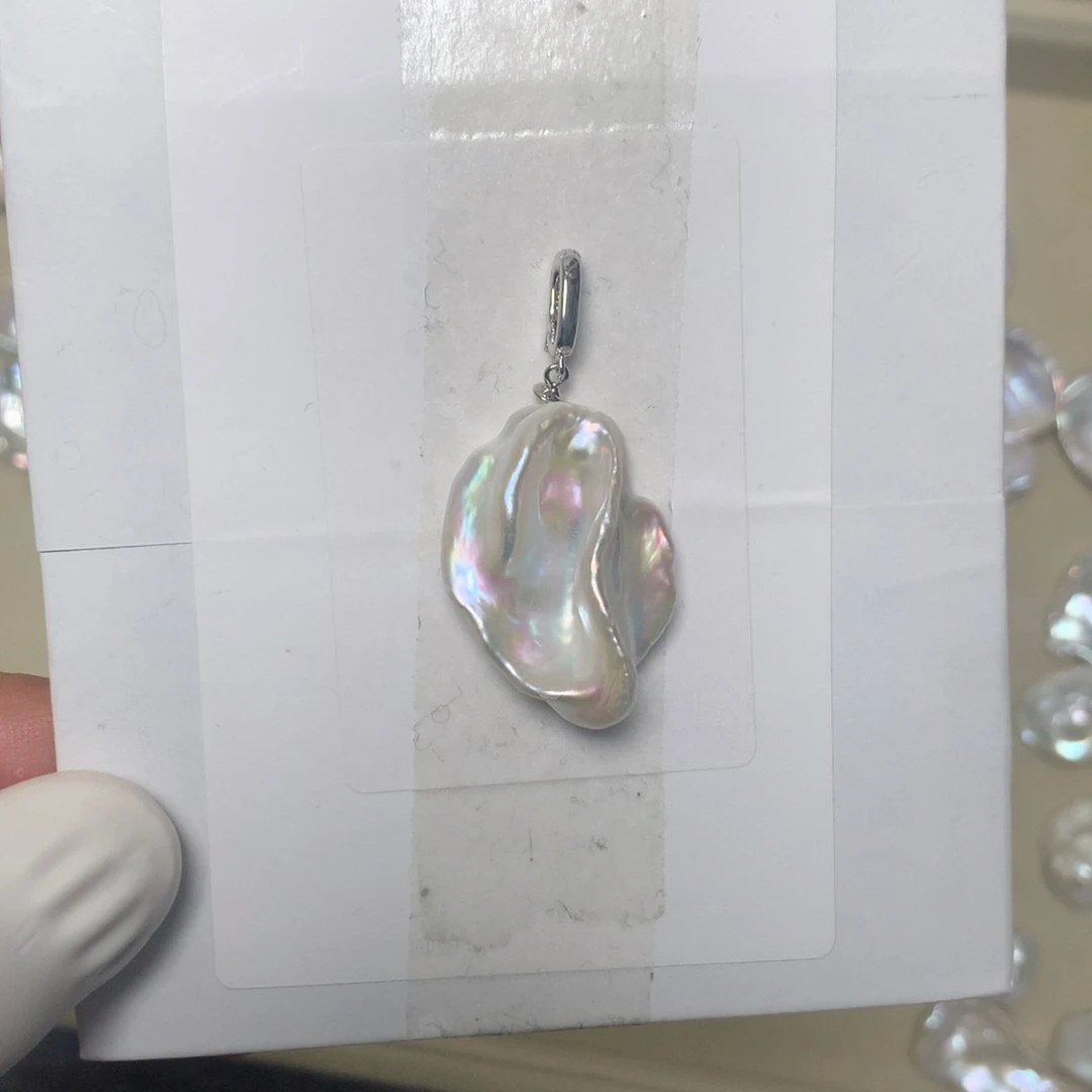 —***—巴洛克花瓣吊坠➕s925银镶