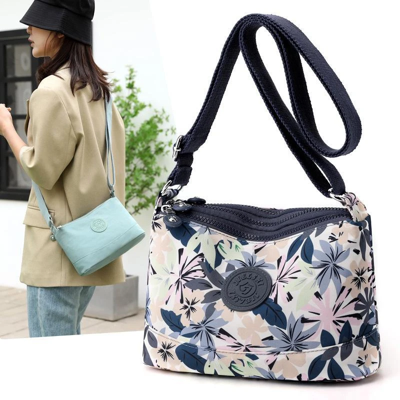 逛街小方包轻便女士单肩包休闲尼龙布斜挎背包捷朗仕女包时尚轻便