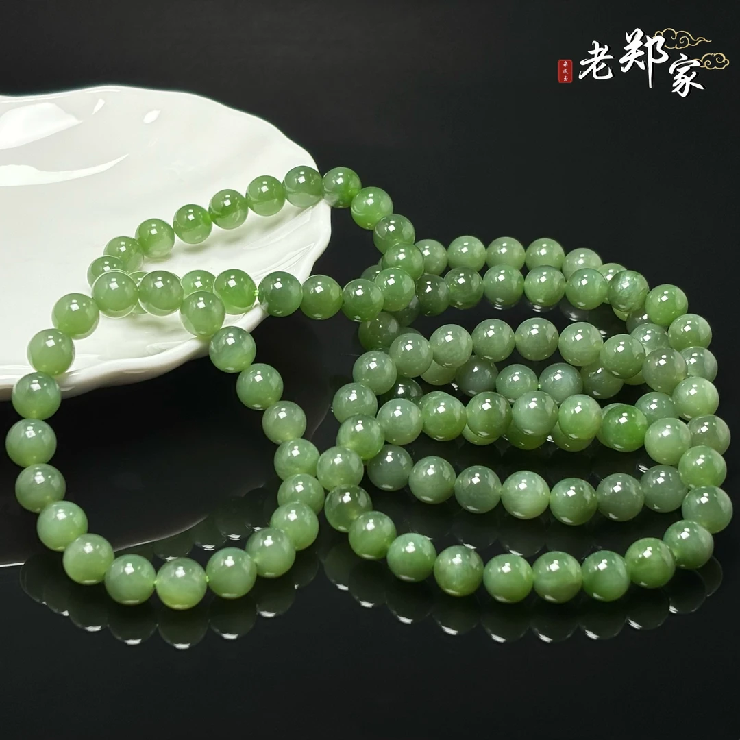 【老郑家】和田玉手串 多样性发一件 约9mm+