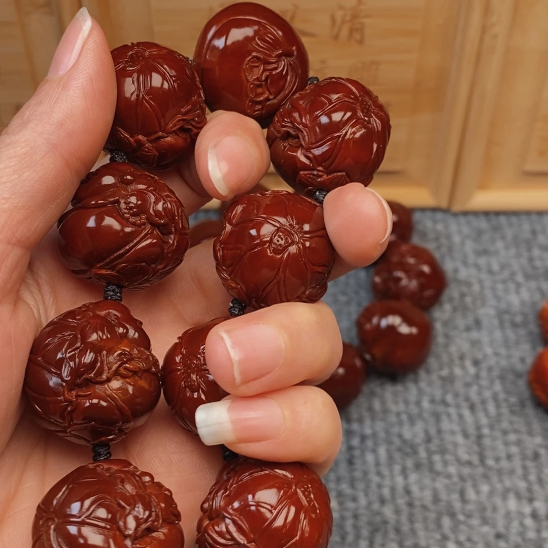 阿***信橄榄核手串/手链荷叶弥勒