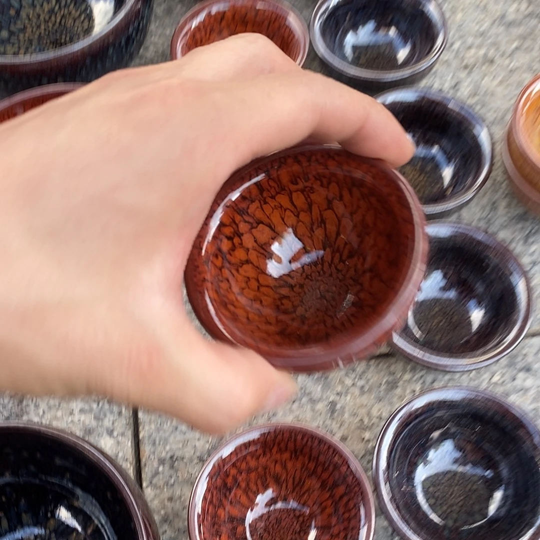 陈***英茶盏建盏小杯子18个