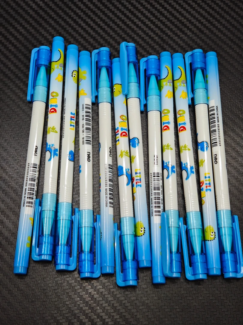 【发12支-蓝色】【得力外贸G30拔帽中性笔蓝色0.5mm】