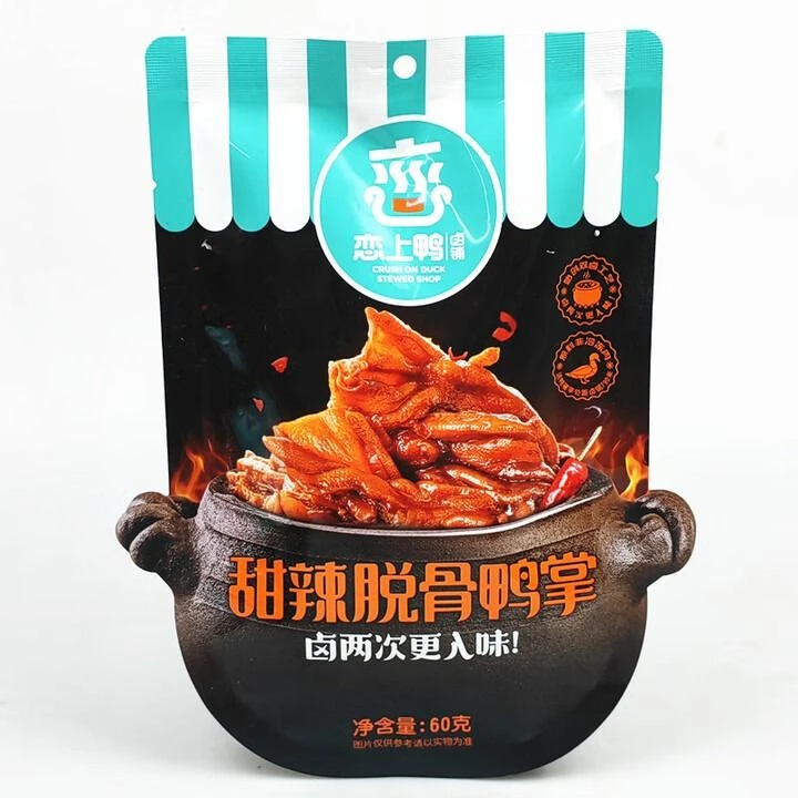 恋上鸭 甜辣脱骨鸭掌 鸭货 60g/袋