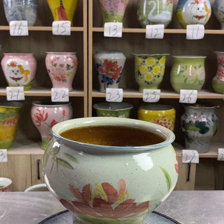 瓷片景德镇陶瓷花瓶花盆