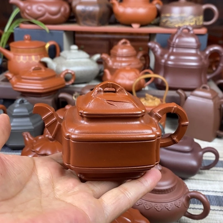 茶壶本山绿泥四方竹鼓150-330cc原矿赵庄朱泥双十一特价