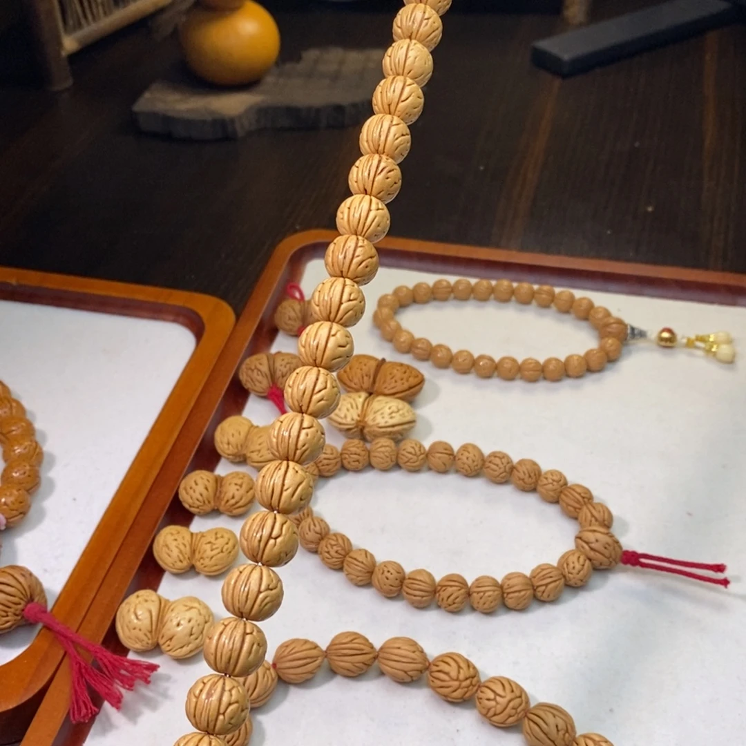 秋***凉吊坠桃核桃核手串【虞美人】