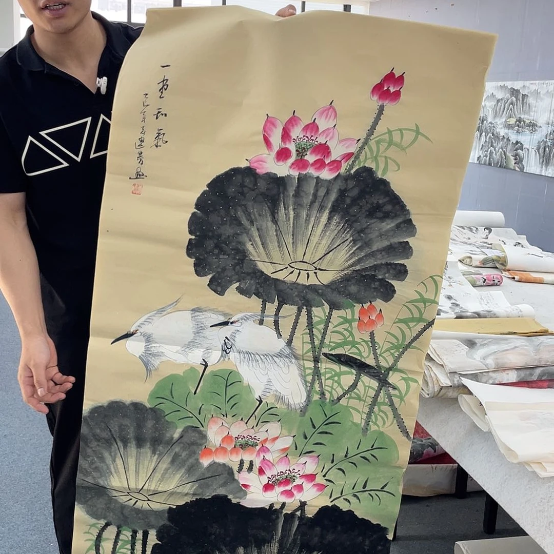 国画纯手绘字画宣纸