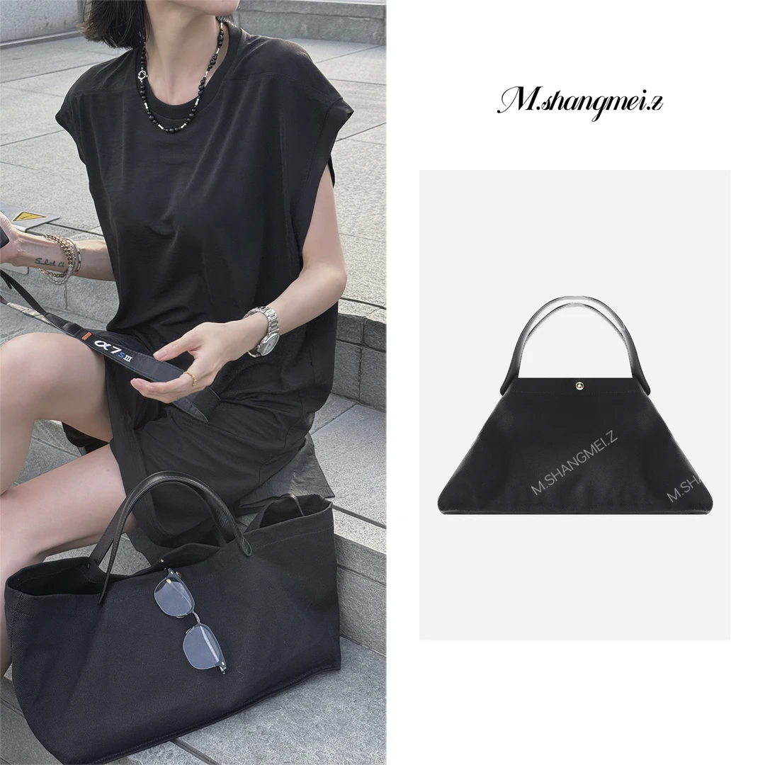 M.SHANGMEI.Z/沐熙美大哥高级简约个性通勤大容量手提包包F07355