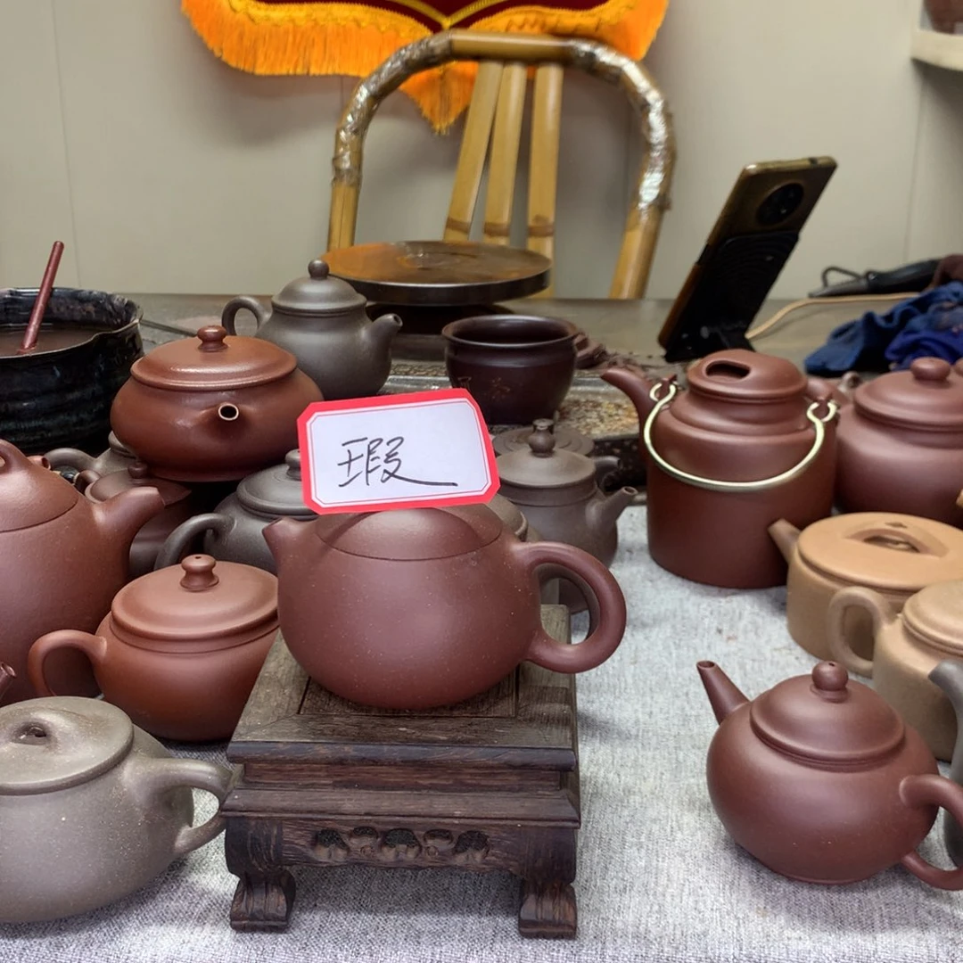 紫泥茶壶用****3半手工制作