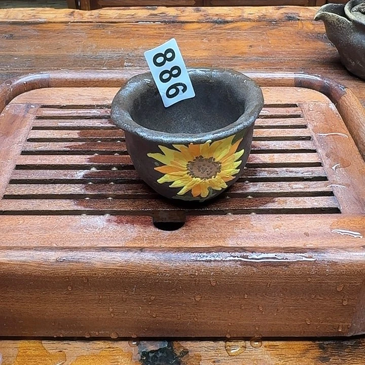 纯手工制作粗陶茶具