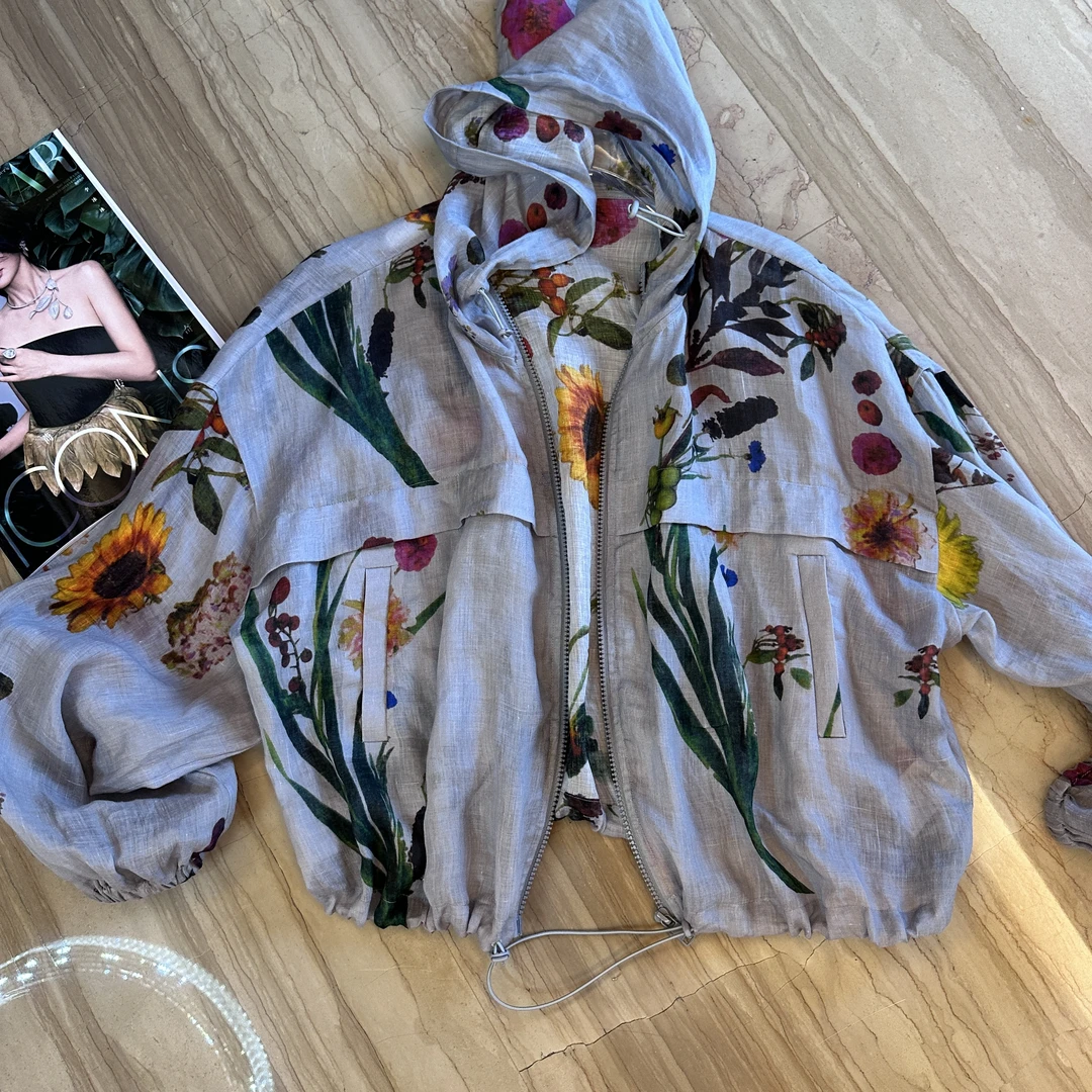 MRFEITO菲爷驾到【踏雪留痕】艺术柔软印花外套H187W02X32328