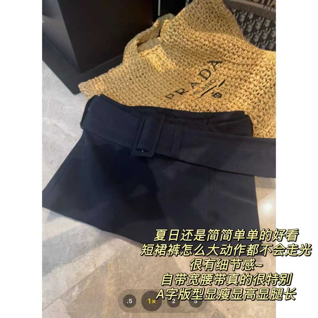 徐秋阳   夏日蓝莓（春夏新款）百搭休闲设计感显瘦裙裤12185