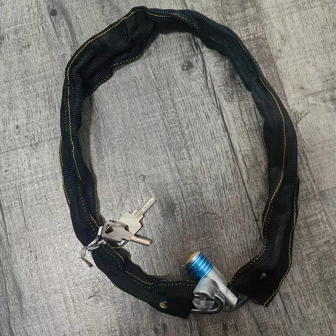 自行车摩托车铁链条关锁防盗链条锁便携电动车锁