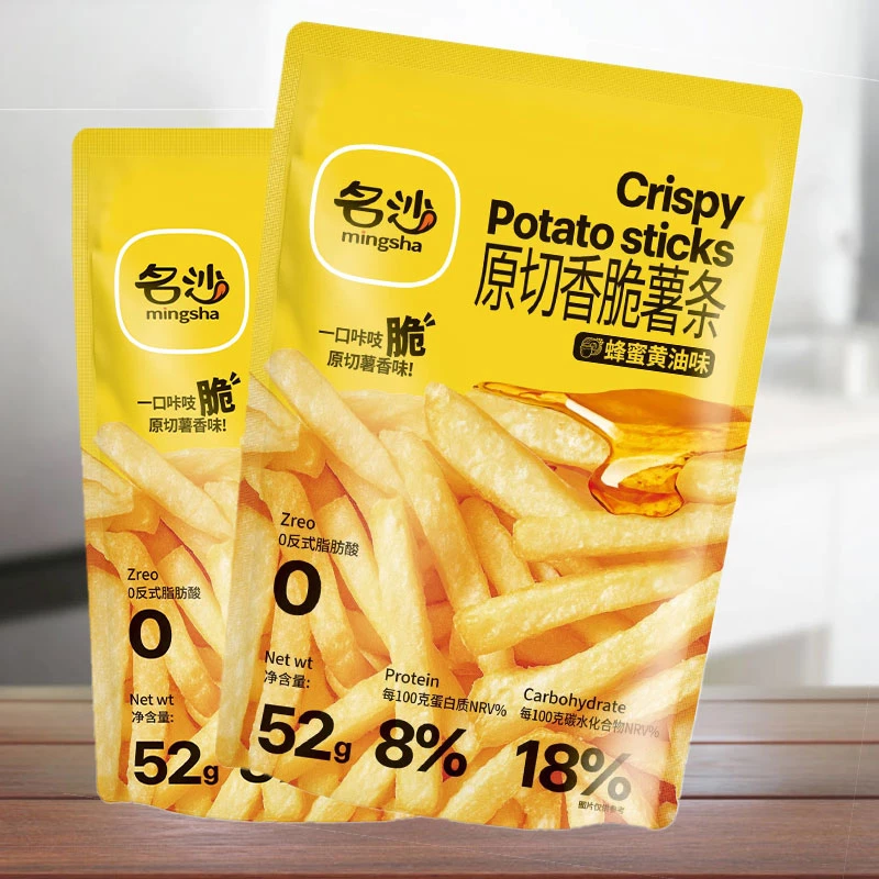MING SHA/名沙【首播福利】52g原切香脆薯条经典原味蜂蜜黄油味