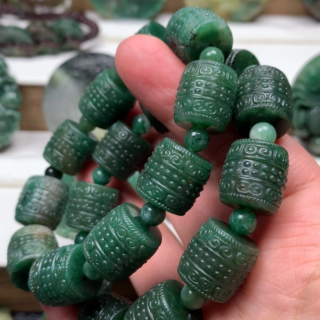 独山玉颈饰未镶嵌G*P