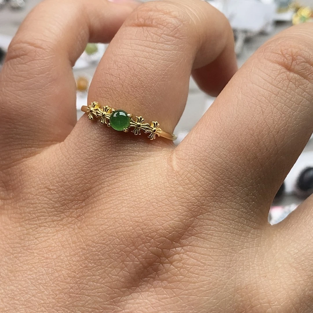 翡翠未镶嵌戒指翡翠