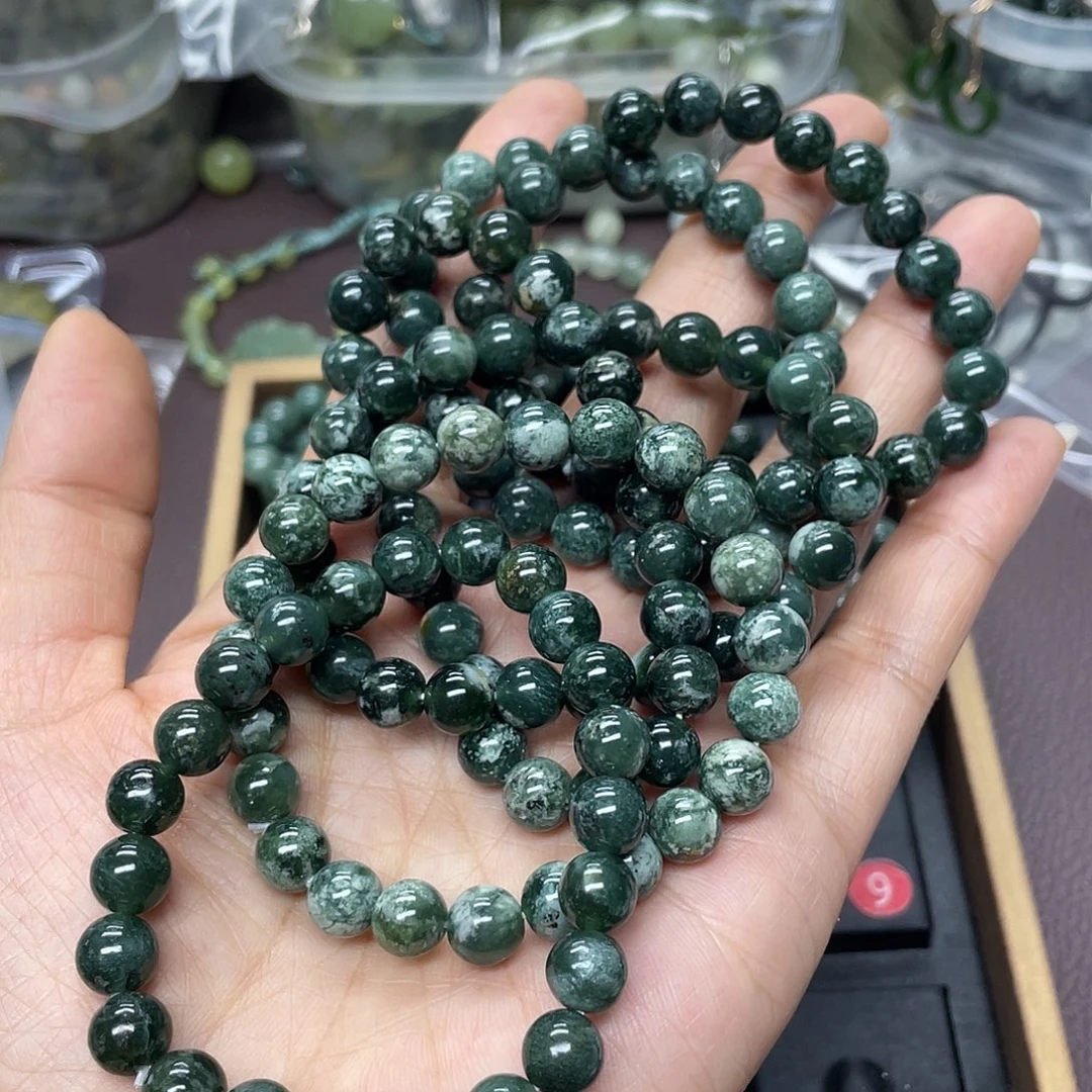 蛇纹石玉合金颈饰