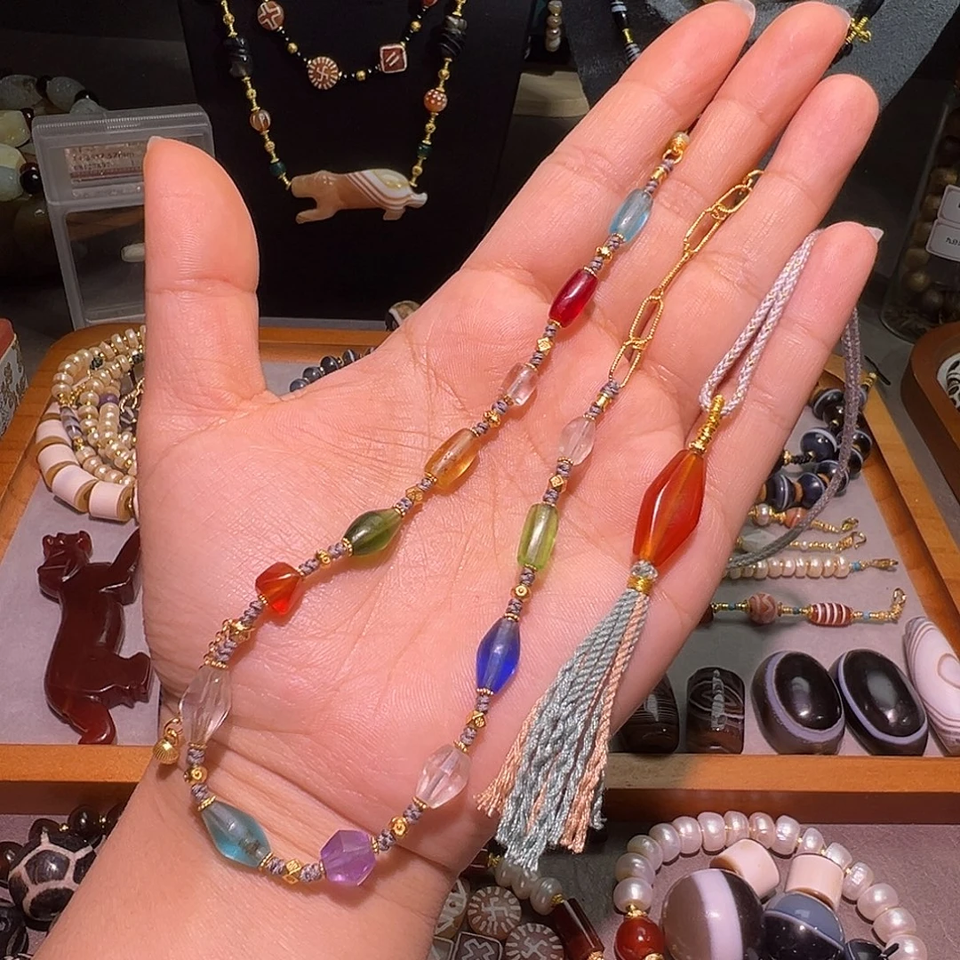 树脂制品多宝锁骨链