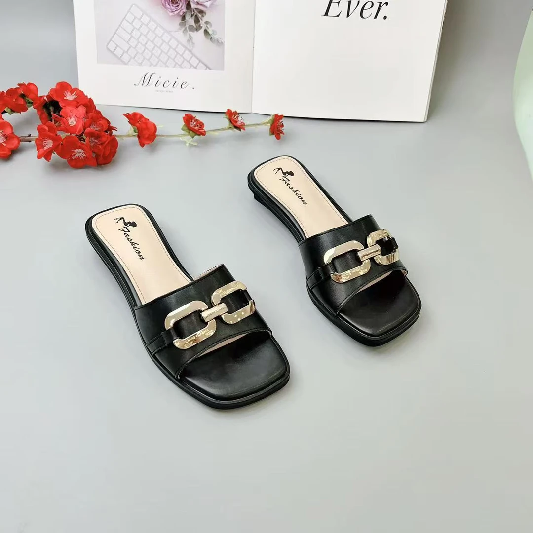 【夏季福利】夏季新款时尚舒适百搭平底凉拖鞋903(拍大一码）