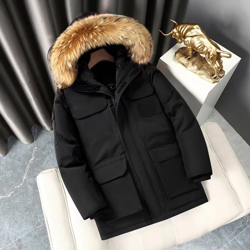 2025冬季新款反季远征男女同款加厚中长款毛领派克3