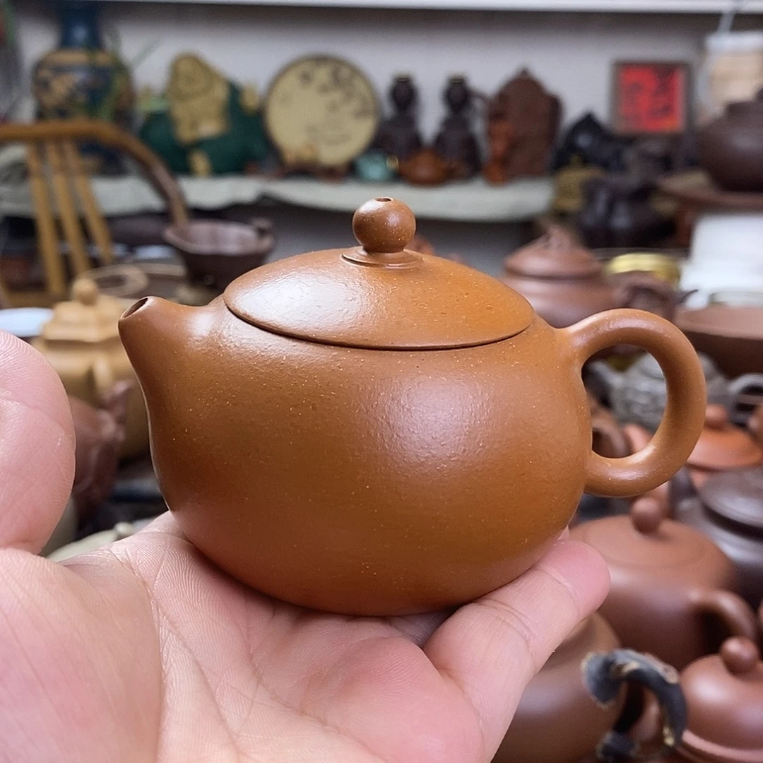 小***G茶壶朱泥原矿紫砂