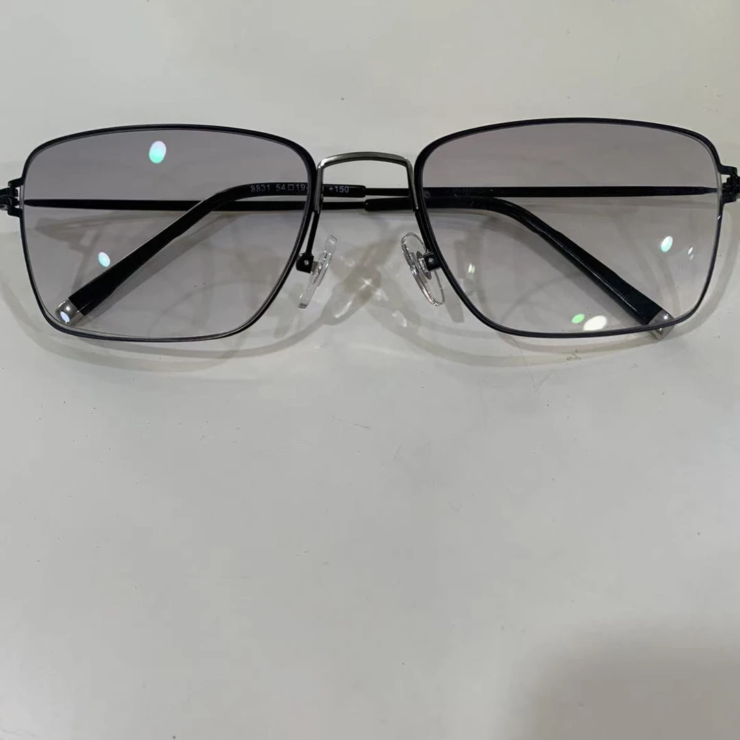 汉高新款男女染色双光远近两用防蓝光老花镜可佩戴走路看远看近