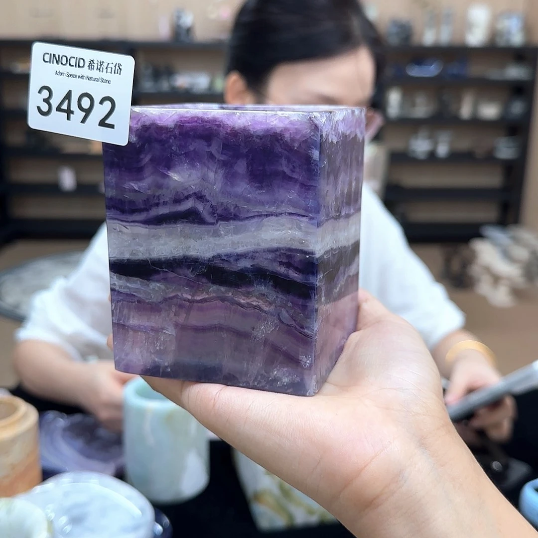 3492紫莹石高空杯