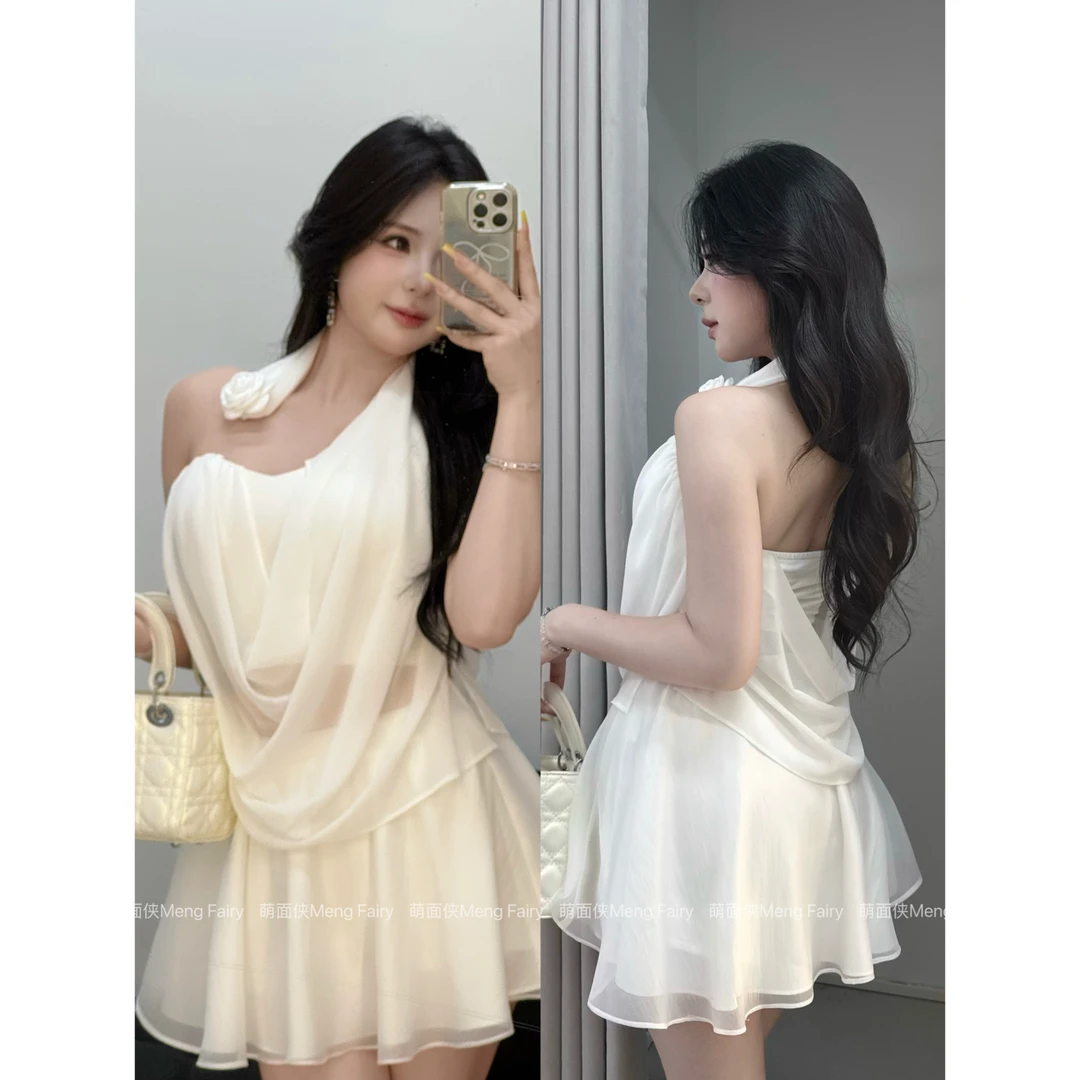 现货萌面侠【贵感千金】设计感气质上衣高腰半裙气质套装6178M6197M