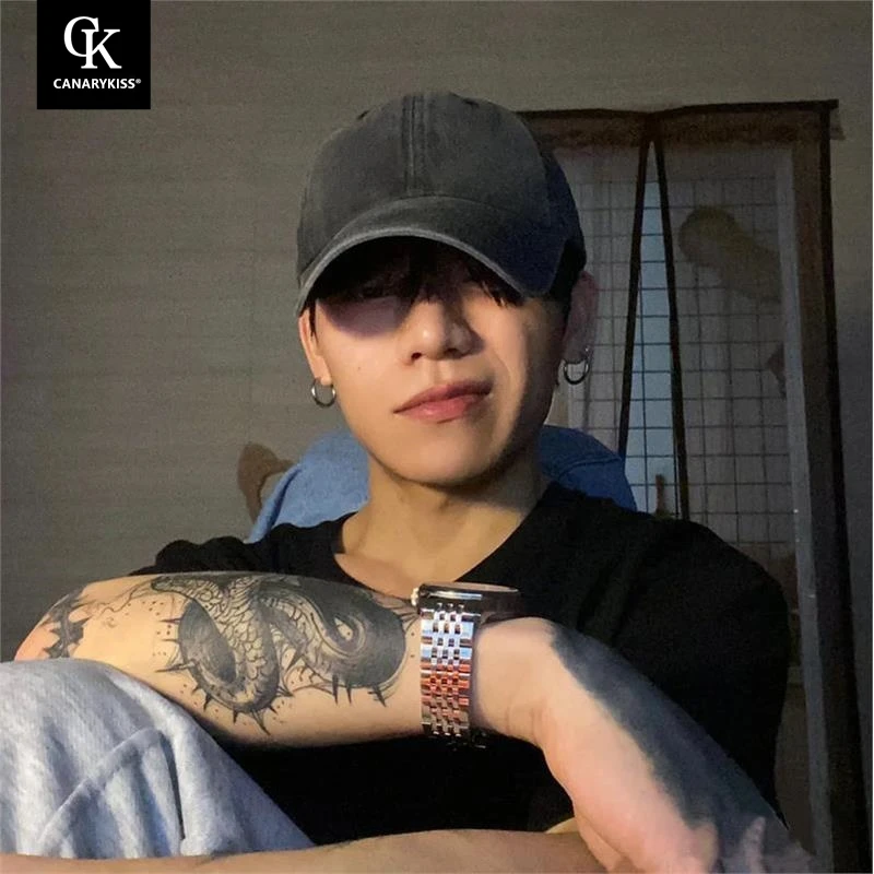 CanaryKiss水洗做旧棒球帽子男超大头围加大加深显脸小潮流鸭舌帽
