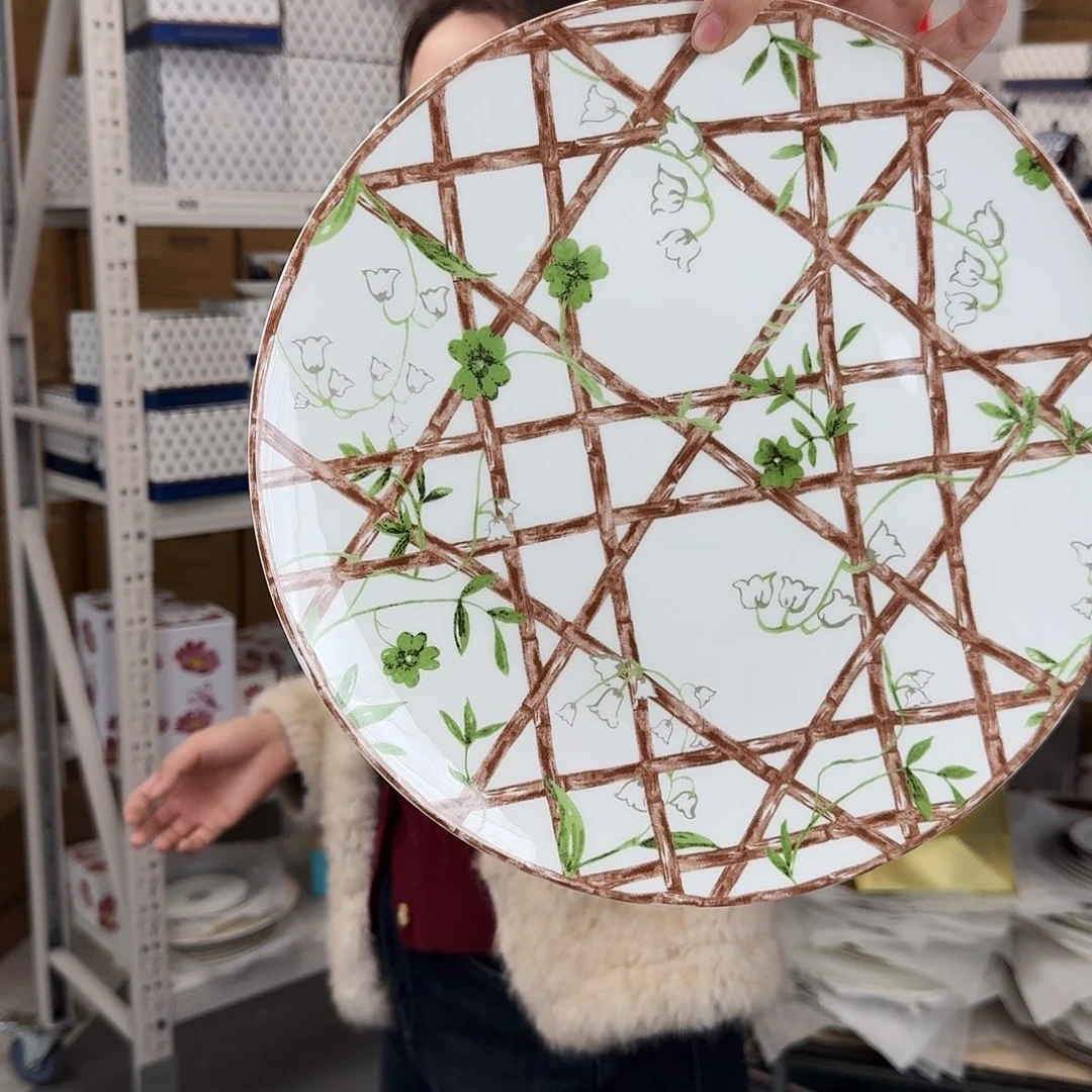 骨瓷高骨12英寸平盘30.5cm一个