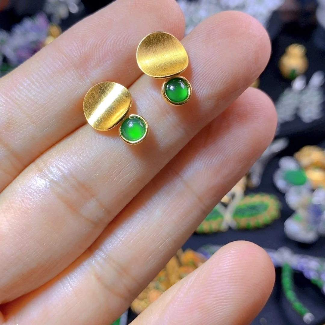 翡翠银S925镶嵌颈饰天然翡翠