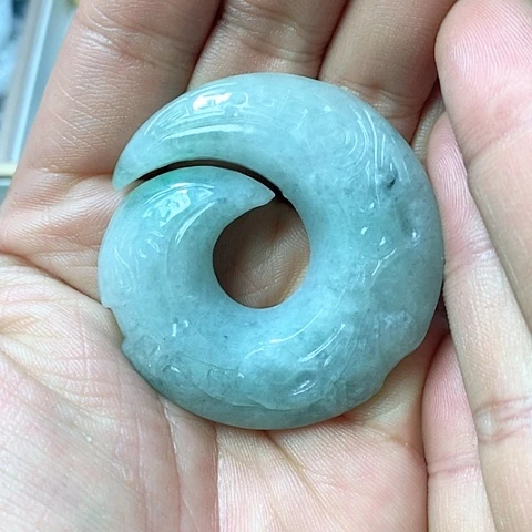 翡翠颈饰未镶嵌天然缅甸翡翠a货