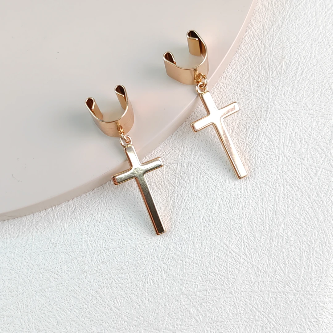 XUPING/旭平首饰 合金耳饰 新年百搭十字耳骨夹 GDX X000448314