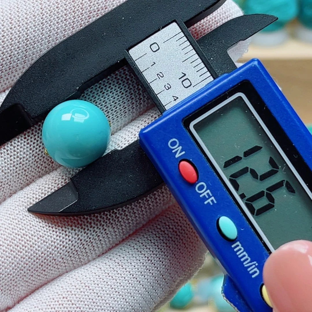 绿松石未镶嵌圆珠