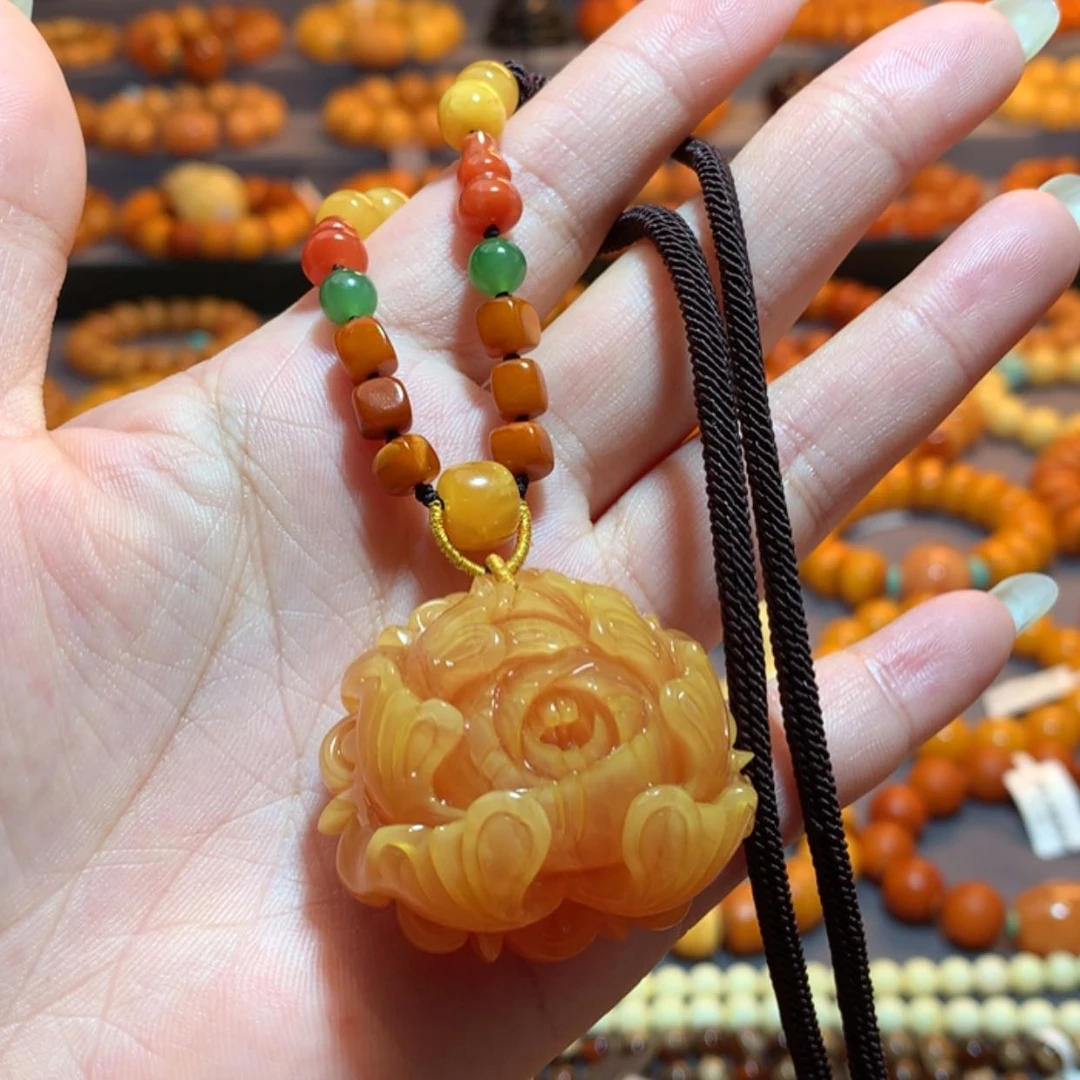 【闪购商品】蜜蜡吊坠(赠链)未镶嵌